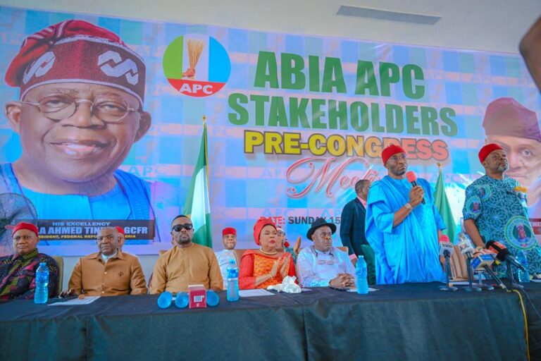 APC ABIA UNITES, ADOPTS TINUBU AHEAD OF 2027 — KALU NAMED STATE LEADER