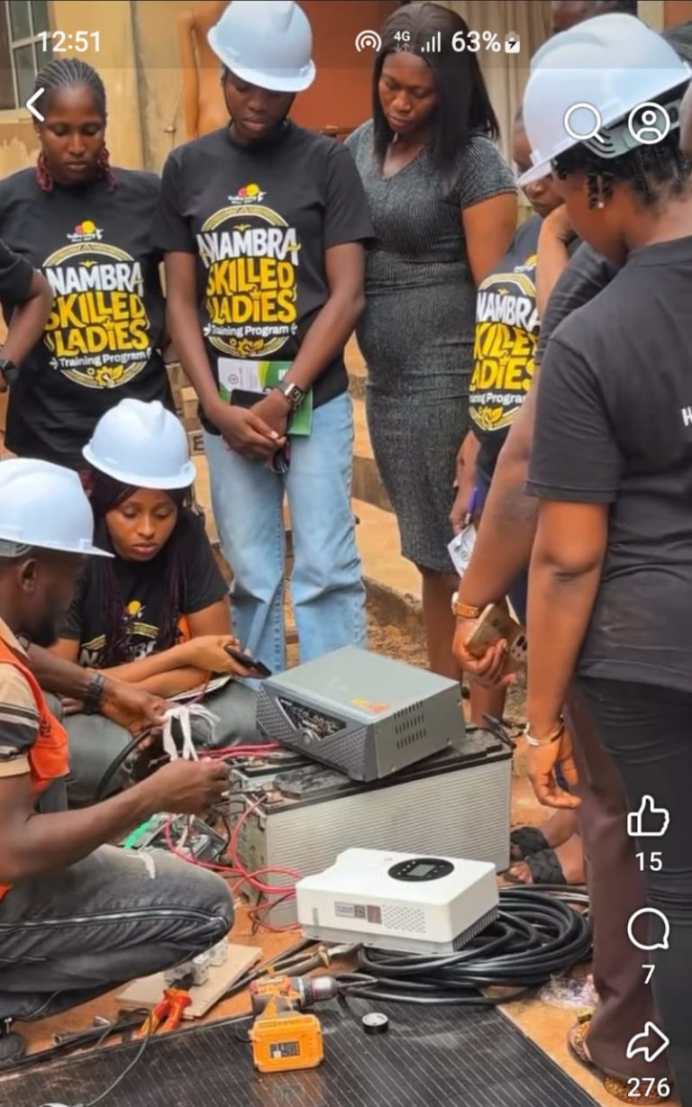 ANAMBRA TRAINS 100 WOMEN IN TECHNICAL SKILLS FOR SELF-RELIANCE