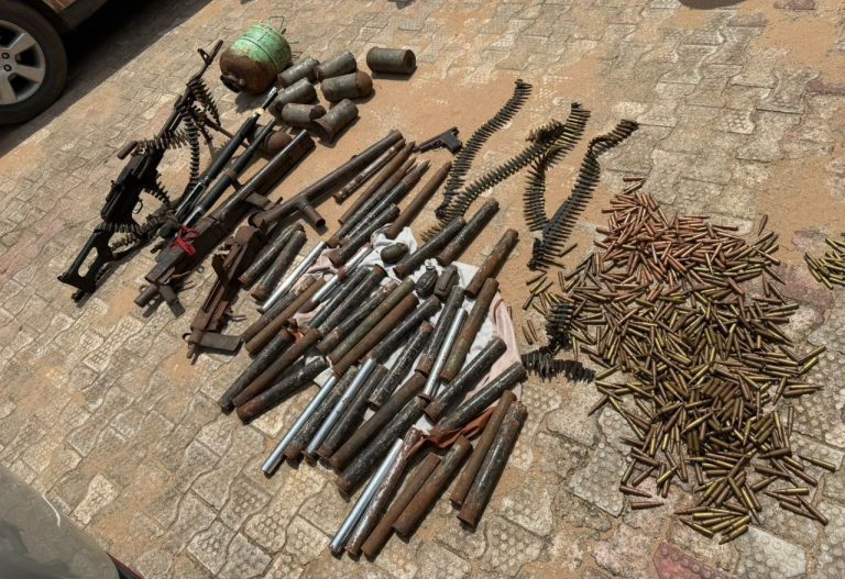 POLICE RECOVER HEAVY ARMS, EXPLOSIVES FROM SUSPECTED IPOB CAMP IN ANAMBRA