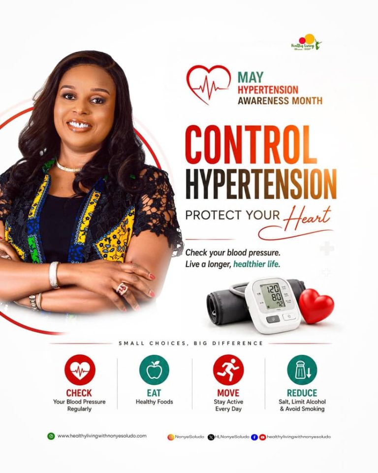 NONYE  SOLUDO PROMOTES EARLY DETECTION AND MANAGEMENT OF HIGH BLOOD PRESSURE