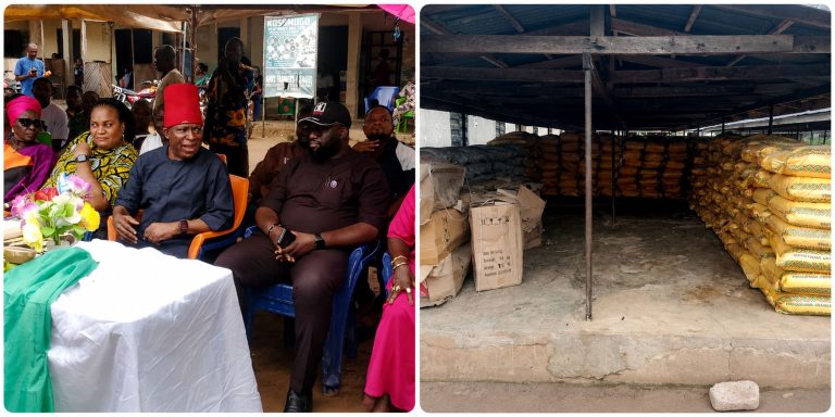 SENATOR VICTOR UMEH EMPOWERS AWKA SOUTH FARMERS WITH FERTILIZERS, IRRIGATION MACHINES, CASH SUPPORT