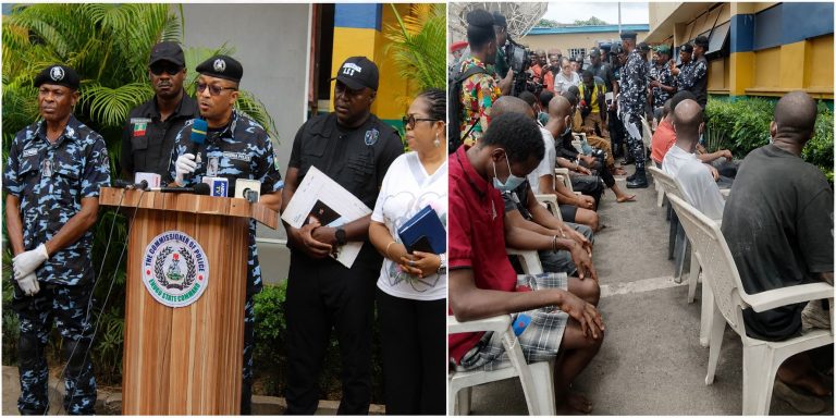 POLICE ARREST 14 SUSPECTED KIDNAPPERS, RECOVER FIVE AK-47 RIFLES, AMMUNITION IN ENUGU