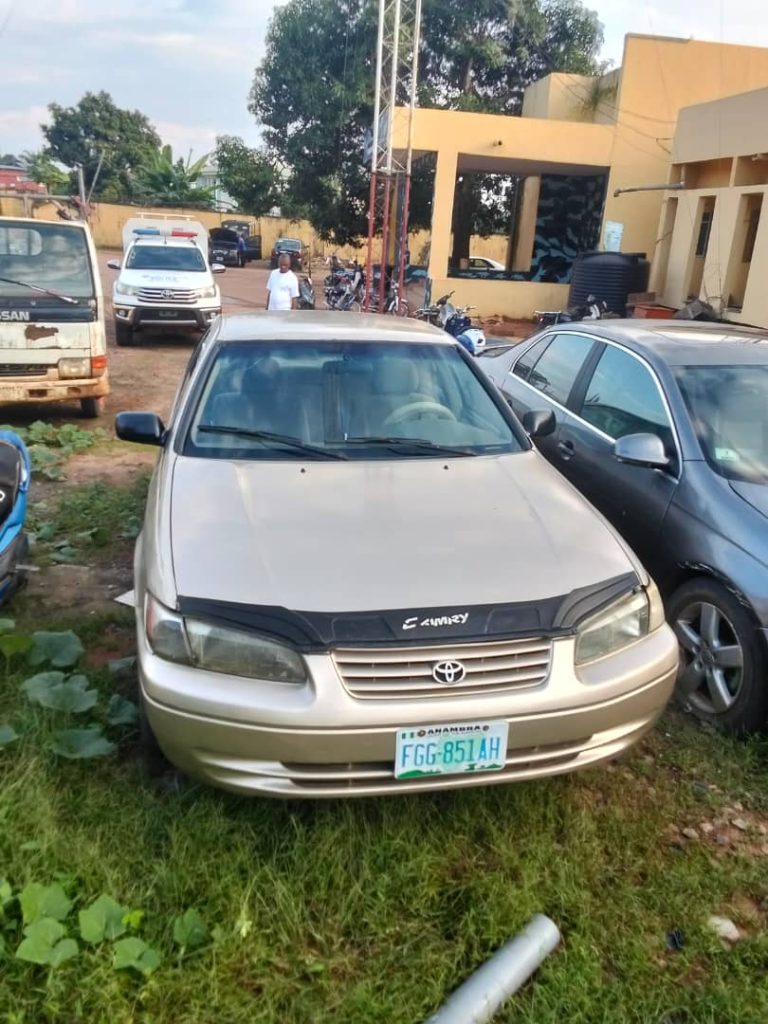 FRSC UNCOVERS SUSPECTED STOLEN TOYOTA CAMRY DURING REGISTRATION IN NNEWI